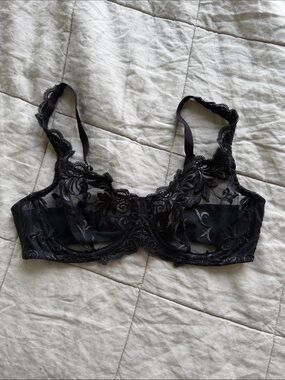 Soma Lingerie Sheer Lace Underwire Bra - Black